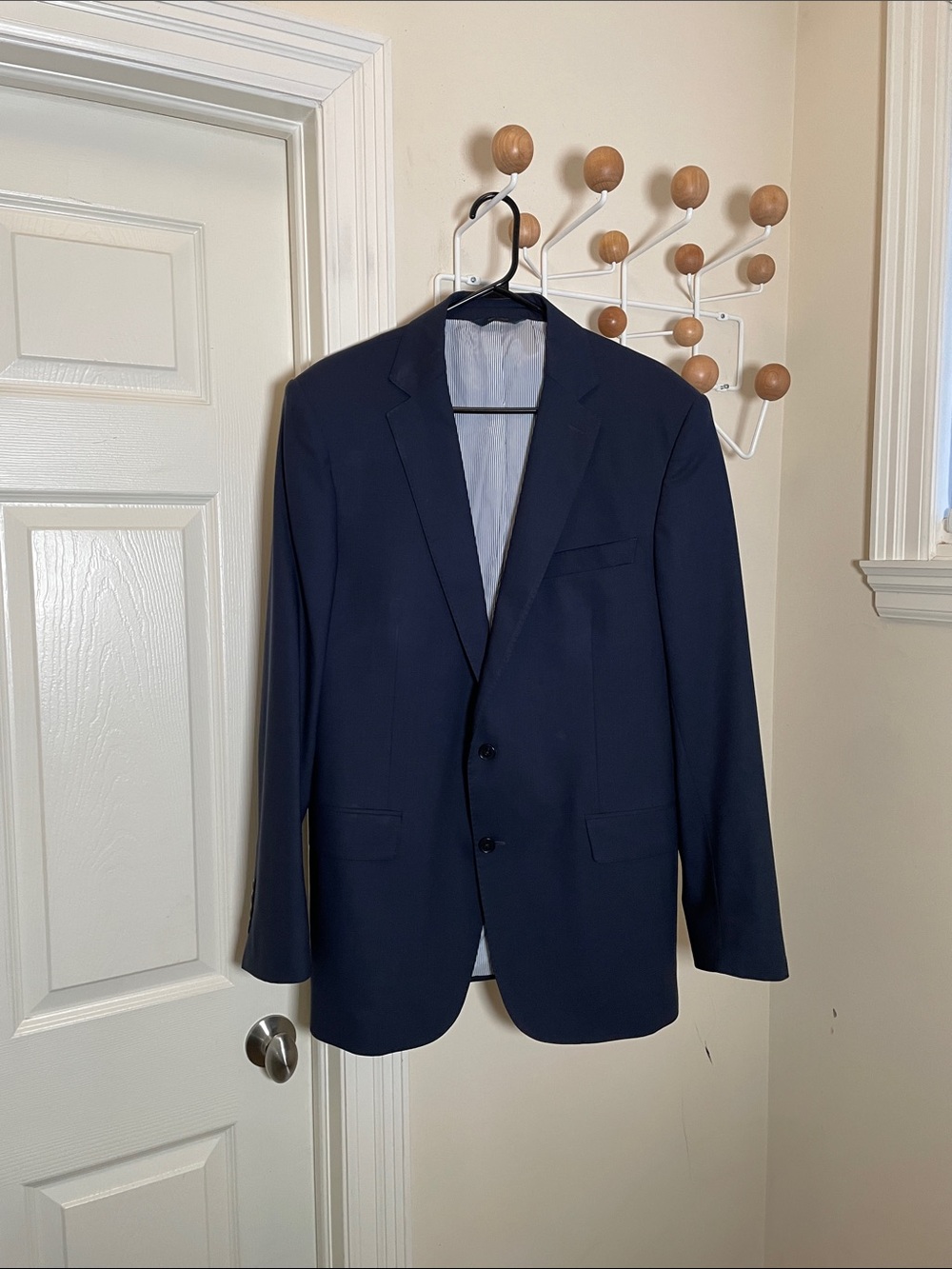 Brooks Brothers Explorer Regent  Fit  Wool Two-Button Sport Coat Navy 42L